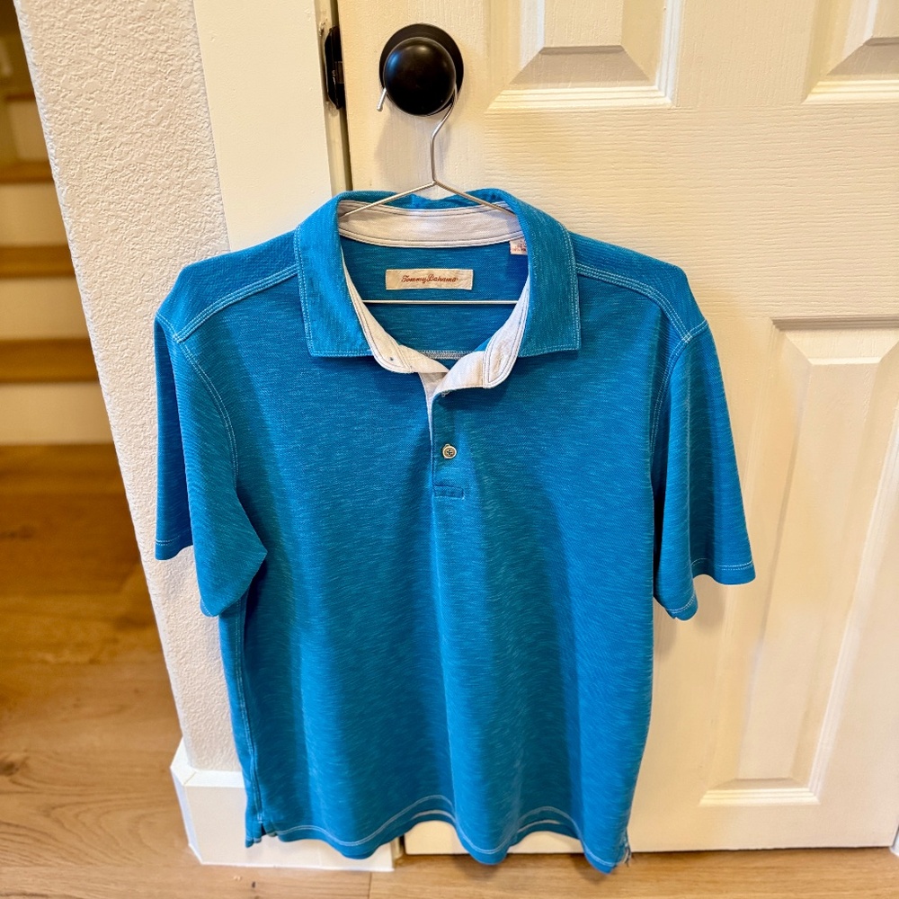 Tommy Bahama Casual Short Sleeved Shirt in Turquoise